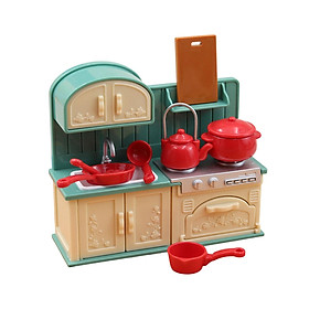 Dollhouse Play Set & Accessories Kitchen Toys for Children Gifts
