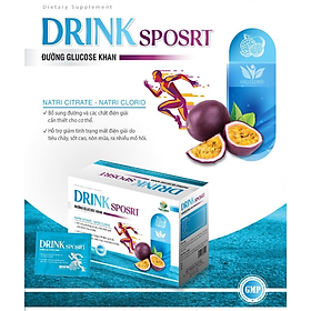 1 Hộp 25 Gói Bột Pha Nước Uống Và Bù Chất Điện Giải Oresol Drink Sports Vị Chanh Leo – 1 Gói 8Gam