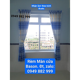 Rèm Cửa Sổ 2 Tấm Mỗi Tấm Rộng 1m30 x Dài 1m30