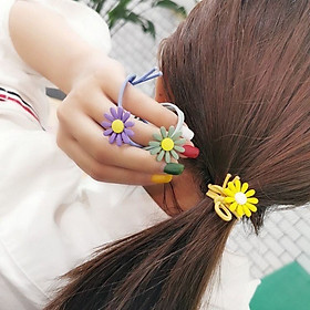 Dây cột tóc hoa cúc chi thời trang 2020 xinh xắn cho nữ