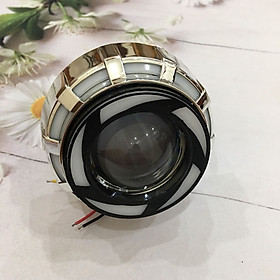 Đèn led Ô Tô U12 xoáy nhiều màu, Nhân sáng Projec siêu sáng 18W ( 3 CHẾ ĐỘ :PHA - CỐT - PASSING) - A144