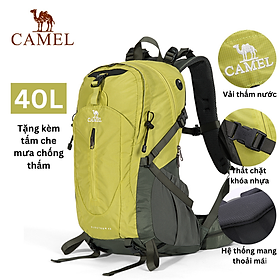 Ba Lô Ngoài Trời Chống Mòn CAMEL CROWN 40L Túi Thể Thao Du Lịch Leo Núi Cắm Trại Đi Bộ Đường Dài