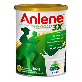 Sữa Bột Anlene Gold Movepro 3X Hương Vanilla Hộp Thiếc 400g