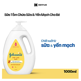 Sữa tắm Johnson's Baby chứa sữa và yến mạch (1000ml)