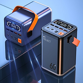 Mua Sạc dự phòng dung lượng lớn 2Project 60000mAh sạc siêu nhanh mang đi chơi đi du lịch hoặc cho tài xế công nghệ
