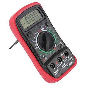 Lab Digital LCD Multimeter Voltmeter Ammeter AC/DC/OHM Current Tester Red