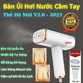 Bàn Ủi Hơi Nước Cầm Tay Cao Cấp, Bàn Là Hơi Nước Cầm Tay 1000w, Bàn Ủi Hơi Nước Gấp Gọn Nhét Vali Du Lịch Tiện Lợi,  Ủi Phẳng Mọi Chất Vải, Không Gây Mỏi Tay Khi Dùng, Chế Độ Là Thông Minh