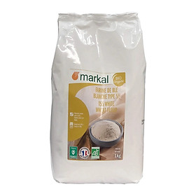 Bột mì trắng đa dụng hữu cơ T55 Markal Organic Wheat Flour 1kg