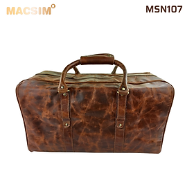 [Túi Da Thật Du Lịch Macsim MSN107 – Da Bò Nguyên Miếng | Cổ Điển – Thủ Công – Chính Hãng]