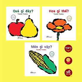 Sách - Bộ Lật giở tương tác song ngữ: Hoa gì thế - Quả gì đây - Món gì vậy (Phần 3) (Trọn bộ 03 cuốn) - Nhã Nam Official