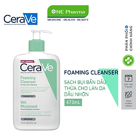 Sữa rửa mặt CeraVe dành cho da thường và da dầu CeraVe Foaming Facial Cleanser 473ml