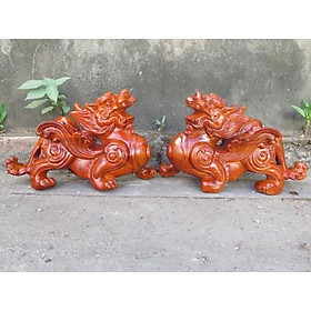 Mua Cặp tỳ hưu gỗ hương ngang 30cm