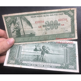 Mua Tiền Việt Nam 200 đồng Lính bồng sung  tờ tiền hiếm nhất của miền Nam Việt Nam  tặng kèm phơi bảo quản
