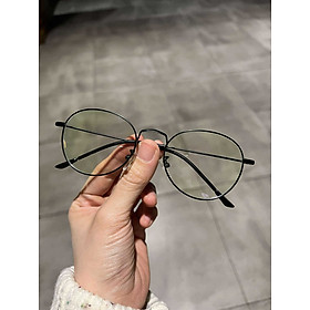 Kính Mắt tròn bầu kim loại tăm nhẹ cao cấp cho nữ