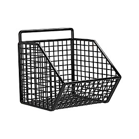 Grid Storage Baskets Wall Mounted Wall Decor for Pantry Living Room Bathroom