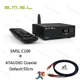 SMSL C100 USB MQA DAC AK4493S XMOS XU316 DSD512 32Bit 768KHZ CK-03 Đồng hồ Bộ giải mã Bluetooth đồng trục quang Có điều khiển từ xa Màu sắc: C100-Coaxial