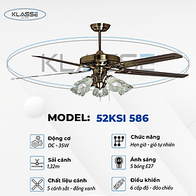 Mua Quạt trần chùm đèn Klasse 52KSI 586 Hàng chính hãng