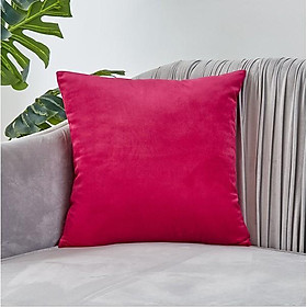 Mua Vỏ Gối Tựa Lưng Trang Trí Sofa Nhung Trơn 50cm PV9523