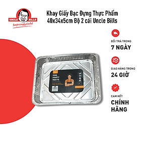 Khay Giấy Bạc Đựng Thực Phẩm Uncle Bills KC0140 - 46 x 34 x 8.5 Cm