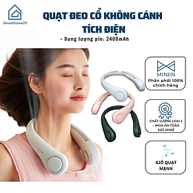Mua Quạt Đeo Cổ Tích Điện Mini Không Cánh Tiện Lợi  Quạt Quàng Cổ 3 Cấp Độ  Kiểu Dáng Thể Thao  Sạc USB - HÀNG CHÍNH HÃNG MINIIN