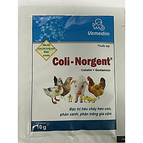 COLI NORGENT - ĐẶC TR.Ị TIÊU CHẢY HEO CON, PHÂN XANH, PHÂN TRẮNG, GIA CẦM