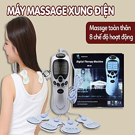 Máy massage xung điện 4 miếng dán vật lý trị liệu mát xa châm cứu bấm
