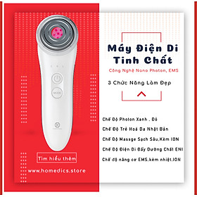 Máy điện di tinh chất siêu âm 3in1, bổ xung ION, nâng cơ EMS, Ánh sáng Photon trẻ hoá da Nanotime BEAUTY F65I BẢO HÀNH CHÍNH HÃNG 2 NĂM