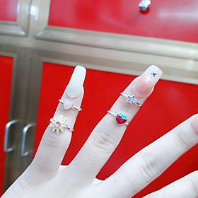Nhẫn bạc bé gái dễ thương YN JEWELRY