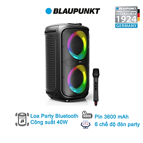 Mua Loa Bluetooth party Blaupunkt BAS5315 - 40W  tặng micro không dây- Hàng chính hãng