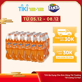 Lốc 24 Chai Nước Giải Khát Có Gas Fanta Cam (600ml / Chai)