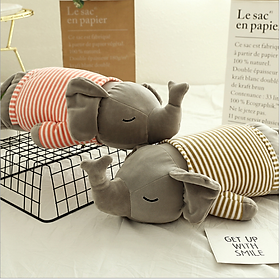 Mua Gối mền Voi Lười Ngủ chức năng 3 trong 1  chăn gối gấu bông ngủ trưa văn phòng (giao màu ngẫu nhiên)