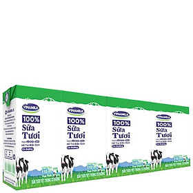 COMBO 6 LỐC SỮA TƯƠI TIỆT TRÙNG VINAMILK 100% CÓ ĐƯỜNG - LỐC 4 HỘP X 110ML