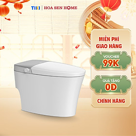 Mua Bồn cầu thông minh TUSLO E001 Luxury lớp phủ men cao cấp  thiết kế bo tròn góc cạnh  công nghệ cảm biến hiện đại - Hoa Sen Home - Hàng chính hãng