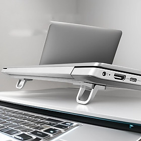 Giá đỡ giá kê tản nhiệt laptop mini siêu mỏng gấp gọn bằng kim loại 2 nấc điều chỉnh- Hàng chính hãng