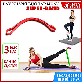 Dây đàn hồi kháng lực Superband chuyên tập mông, đùi hỗ trợ chị em độ mông trái đào