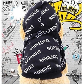 Áo nỉ hoodie có mũ shinedog dành cho chó mèo