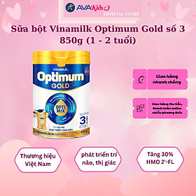 Hình ảnh Sữa bột Vinamilk Optimum Gold số 3 850g (1 - 2 tuổi)