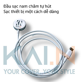 Dock Sạc Nhanh Khung Thép Kai.N Steel Dành Cho Apple Watch Series 4-8/ SE/ Apple Watch Ultra_ Hàng Chính Hãng