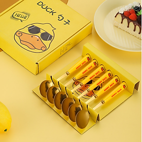 Mua Bộ 6 Thìa Muỗng Vàng Happy Duck Mạ Vàng Cán Dài Full Box