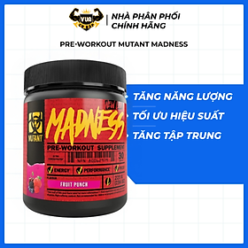 Bổ Sung Năng Lượng Pre-Workout Mutant Madness - Hộp 225g