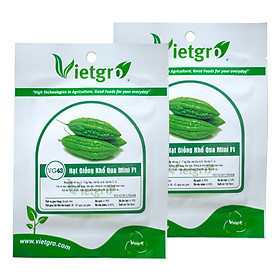 Combo 2 Gói Hạt Giống Khổ Qua Mini F1 Vietgro VG43 (Gói 10 hạt)