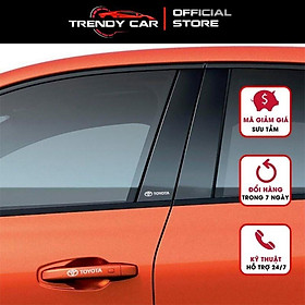 Miếng decal dán trang trí xe ô tô đẹp, tem kim loại chìm in logo hãng xe Toyota Camry, Altis, Vios, Wigo,Innova