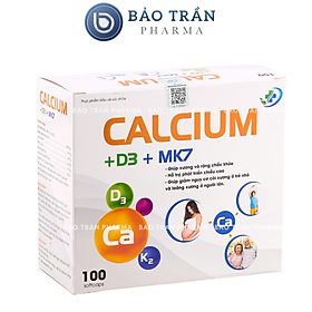 Calcium D3 MK7 bổ sung canxi cho bà bầu, bổ sung canxi và vitamin D3 Hộp