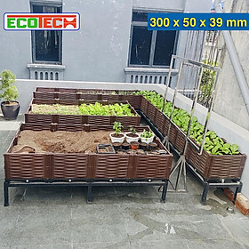 CHẬU GHÉP THÔNG MINH 300x50x39 Cm: Thẩm mỹ, kết cấu chắc, dễ lắp đặt, phù hợp mọi cây trồng đô thị.