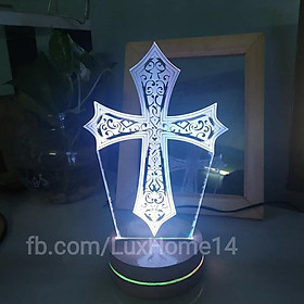 Mua Đèn Led 3D Mẫu Đức Mẹ  chúa Jesus  công giáo  thánh giá