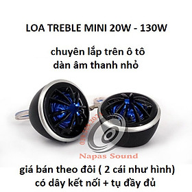 Hình ảnh BỘ 2 LOA TREBLE MINI 5CM TP066 MẶT XANH - DÂY DÀI SẴN TỤ - CÔNG SUẤT MAX 150W - LOA TREBLE Ô TÔ