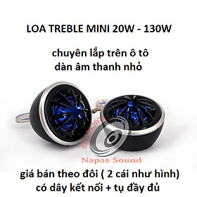 BỘ 2 LOA TREBLE MINI 5CM TP066 MẶT XANH - DÂY DÀI SẴN TỤ