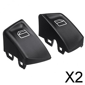 2xPlastic Window Console Control Power Switch Push Buttons L+R For Mercedes