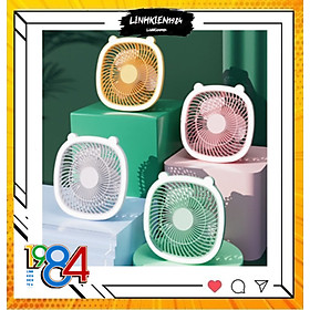 Mua Quạt tích điện mini F2 có đèn LED siêu sáng