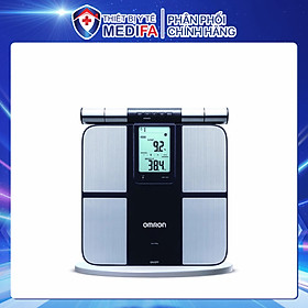 Cân đo chỉ số cơ thể HBF-702T - Omron Nhật Bản theo 7 chỉ số cơ thể, mức cân 135kg